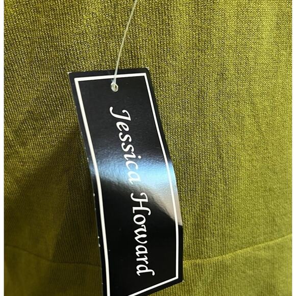 NWT Jessica Howard Open-Front Cardigan Shrug Bolero Women Large Avocado Green - Picture 5 of 7